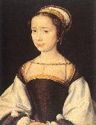 Lyon, Corneille de A Young Lady oil painting reproduction